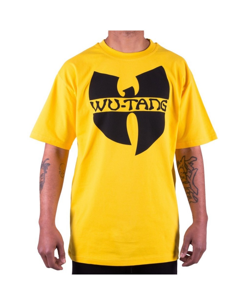 wood Mediator Antecedent T-shirt Wu Wear Wu Tang Clan Logo - yellow