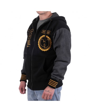 Sweatshirt Wu Wear 36 Symbol zipper - black