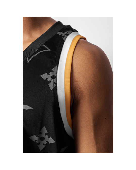 Wu Wear Vuitton Symbol Script tank top - black